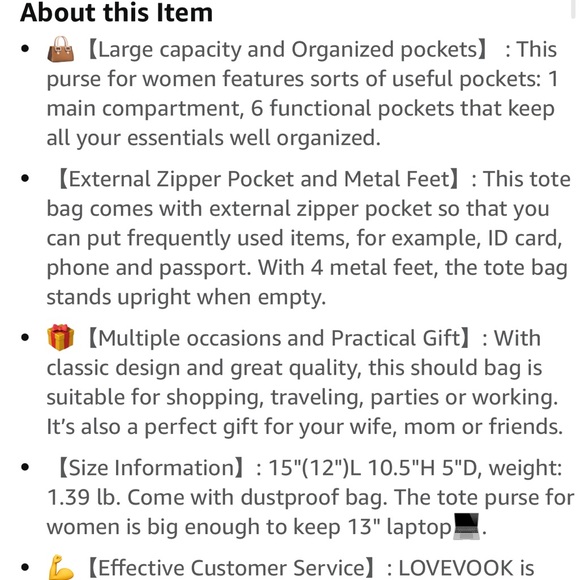 NWT Brown Tote Bag - Picture 6 of 7